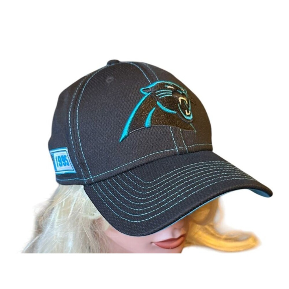 Carolina Panthers NFL Football Baseball Cap hat L XL black blue 39Thirty